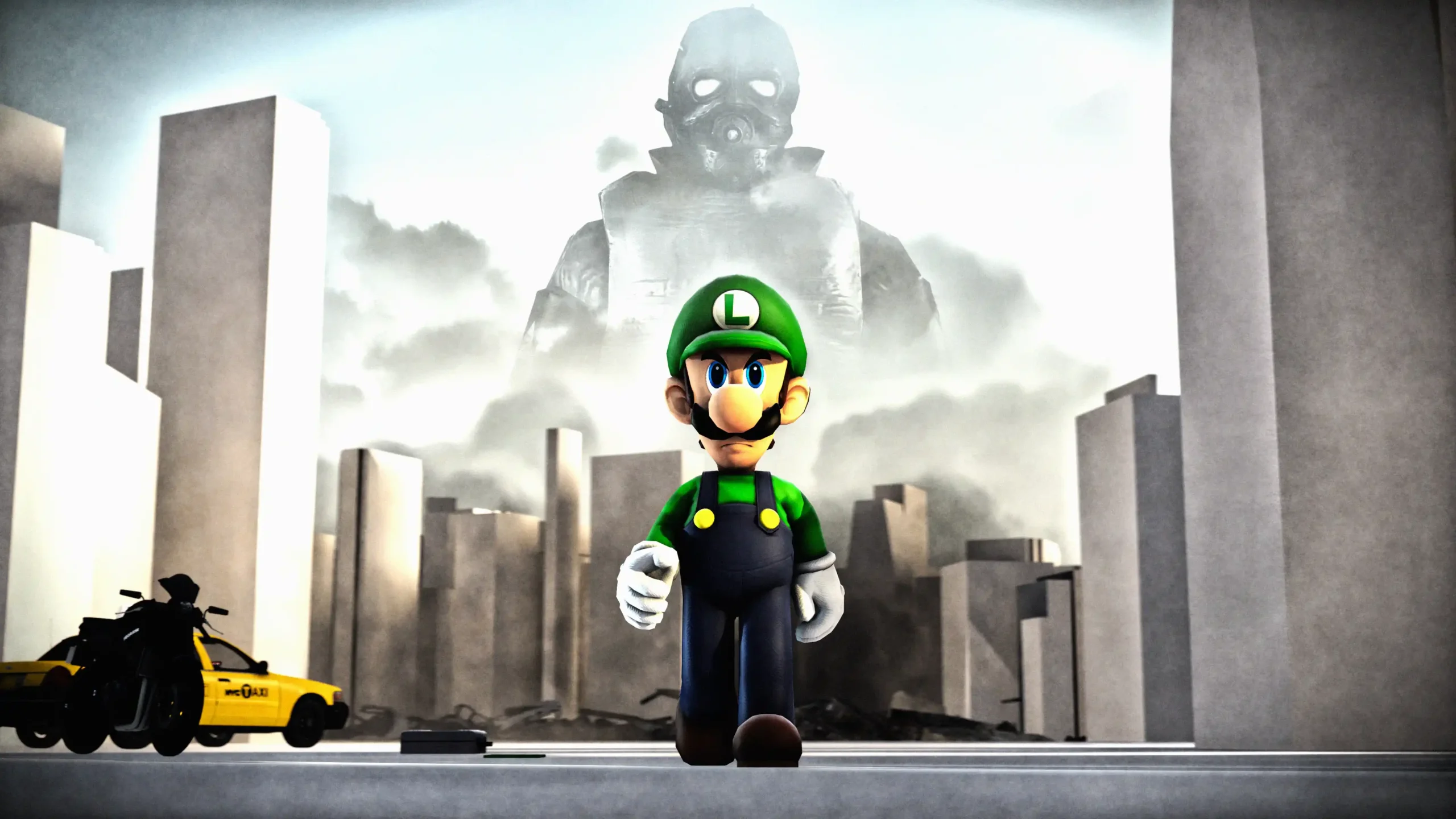 Luigi Meets A Combine Soldier