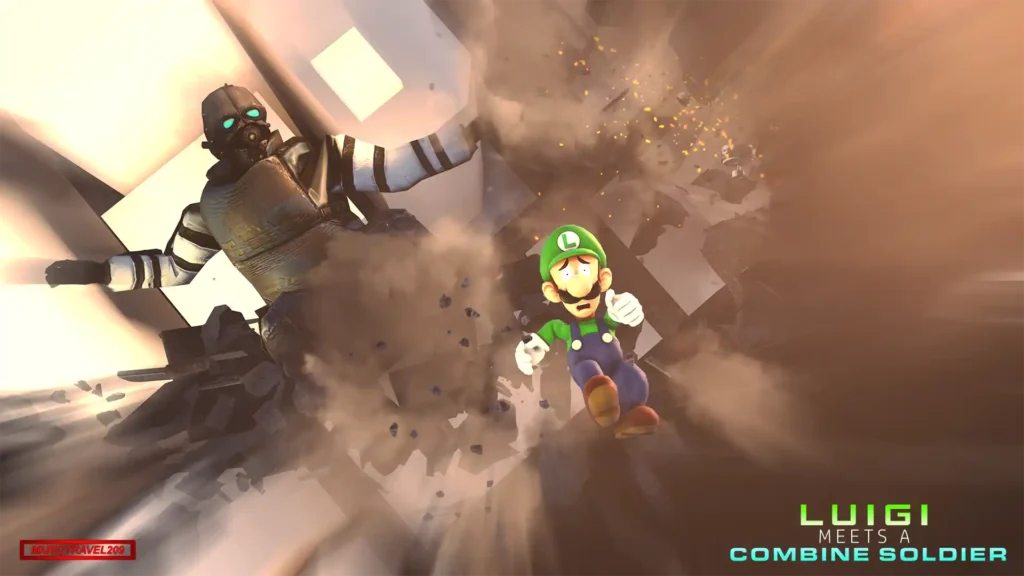 Luigi Meets A Combine Soldier