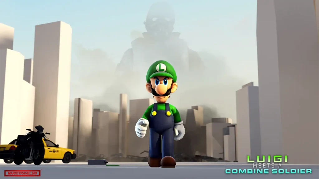 Luigi Meets A Combine Soldier